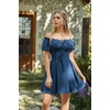 image:imageScarlet Darkness Renaissance Costume Women Corset Mini Fairy DressesDark Blue