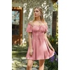 image:imageScarlet Darkness Renaissance Costume Women Corset Mini Fairy DressesDusty Pink