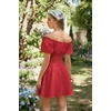image:imageScarlet Darkness Renaissance Costume Women Corset Mini Fairy DressesFiery Red