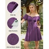 image:imageScarlet Darkness Renaissance Costume Women Corset Mini Fairy DressesGrape Purple
