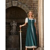 image:imageScarlet Darkness Renaissance Costume Women Halloween Medieval Pirate DressBlue Green