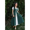 image:imageScarlet Darkness Renaissance Costume Women Halloween Medieval Pirate DressBlue Green