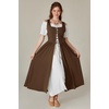 image:imageScarlet Darkness Renaissance Costume Women Halloween Medieval Pirate DressDark Brown