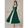 image:imageScarlet Darkness Renaissance Costume Women Halloween Medieval Pirate DressDark Green
