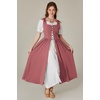 image:imageScarlet Darkness Renaissance Costume Women Halloween Medieval Pirate DressDeep Pink