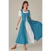 image:imageScarlet Darkness Renaissance Costume Women Halloween Medieval Pirate DressOcean Blue