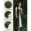 image:imageScarlet Darkness Renaissance Costume Women Halloween Medieval Pirate DressOlive Green
