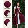 image:imageScarlet Darkness Renaissance Costume Women Halloween Medieval Pirate DressWine