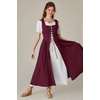 image:imageScarlet Darkness Renaissance Costume Women Halloween Medieval Pirate DressWine