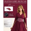 image:imageScarlet Darkness Renaissance Costume Women Maxi Witch Fairy Corset DressWine