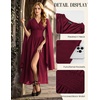 image:imageScarlet Darkness Renaissance Costume Women Maxi Witch Fairy Corset DressWine