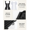 image:imageScarlet Darkness Renaissance Costume Women Medieval Fairy Corset DressBlack