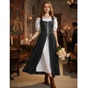 image:imageScarlet Darkness Renaissance Costume Women Medieval Fairy Corset DressBlack
