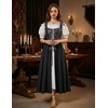 image:imageScarlet Darkness Renaissance Costume Women Medieval Fairy Corset DressBlack