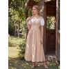 image:imageScarlet Darkness Renaissance Costume Women Medieval Fairy Corset DressChampagne