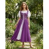 image:imageScarlet Darkness Renaissance Costume Women Medieval Fairy Corset DressDeep Purple