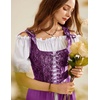 image:imageScarlet Darkness Renaissance Costume Women Medieval Fairy Corset DressDeep Purple