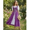image:imageScarlet Darkness Renaissance Costume Women Medieval Fairy Corset DressDeep Purple