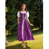 image:imageScarlet Darkness Renaissance Costume Women Medieval Fairy Corset DressDeep Purple