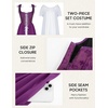 image:imageScarlet Darkness Renaissance Costume Women Medieval Fairy Corset DressDeep Purple