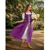 image:imageScarlet Darkness Renaissance Costume Women Medieval Fairy Corset DressDeep Purple