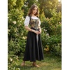 image:imageScarlet Darkness Renaissance Costume Women Medieval Fairy Corset DressGold Black