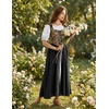 image:imageScarlet Darkness Renaissance Costume Women Medieval Fairy Corset DressGold Black