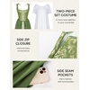image:imageScarlet Darkness Renaissance Costume Women Medieval Fairy Corset DressGreen