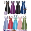 image:imageScarlet Darkness Renaissance Costume Women Medieval Fairy Corset DressNavy Blue