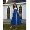 image:imageScarlet Darkness Renaissance Costume Women Medieval Fairy Corset DressNavy Blue