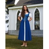 image:imageScarlet Darkness Renaissance Costume Women Medieval Fairy Corset DressNavy Blue