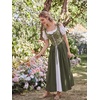 image:imageScarlet Darkness Renaissance Costume Women Medieval Fairy Corset DressOlive Green