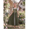 image:imageScarlet Darkness Renaissance Costume Women Medieval Fairy Corset DressOlive Green