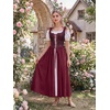 image:imageScarlet Darkness Renaissance Costume Women Medieval Fairy Corset DressWine Red