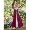 image:imageScarlet Darkness Renaissance Costume Women Medieval Fairy Corset DressWine Red