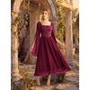 image:imageScarlet Darkness Renaissance Costume Women Medieval Witch Corset DressWine