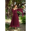image:imageScarlet Darkness Renaissance Costume Women Off the Shoulder Fairy DressWine Red