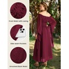 image:imageScarlet Darkness Renaissance Costume Women Off the Shoulder Fairy DressWine Red