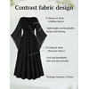 image:imageScarlet Darkness Renaissance Costume Women Pirate Medieval Maxi DressBlack