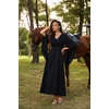 image:imageScarlet Darkness Renaissance Costume Women Pirate Medieval Maxi DressBlack