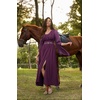 image:imageScarlet Darkness Renaissance Costume Women Pirate Medieval Maxi DressDark Purple