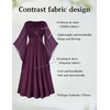 image:imageScarlet Darkness Renaissance Costume Women Pirate Medieval Maxi DressDark Purple