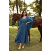image:imageScarlet Darkness Renaissance Costume Women Pirate Medieval Maxi DressLake Blue