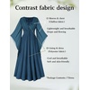 image:imageScarlet Darkness Renaissance Costume Women Pirate Medieval Maxi DressLake Blue
