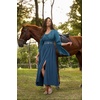 image:imageScarlet Darkness Renaissance Costume Women Pirate Medieval Maxi DressLake Blue