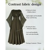image:imageScarlet Darkness Renaissance Costume Women Pirate Medieval Maxi DressOlive Green