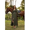 image:imageScarlet Darkness Renaissance Costume Women Pirate Medieval Maxi DressOlive Green