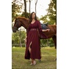 image:imageScarlet Darkness Renaissance Costume Women Pirate Medieval Maxi DressWine