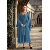 image:imageScarlet Darkness Renaissance Costume Women Ren Faire Dress Fairy DressesDeep Peacock Blue