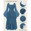 image:imageScarlet Darkness Renaissance Costume Women Ren Faire Dress Fairy DressesDeep Peacock Blue